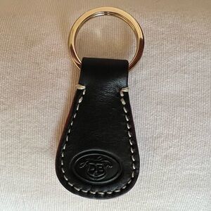 NWOT Dooney & Bourke Key Fob, Black Leather